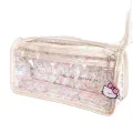 Pink Tulip Large Capacity Pencil Bag High-Value Waterproof Stationery Bag.