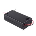 2 x AA 3V Battery Holder Case Box Slot Wired ON/OFF Switch w Cover.