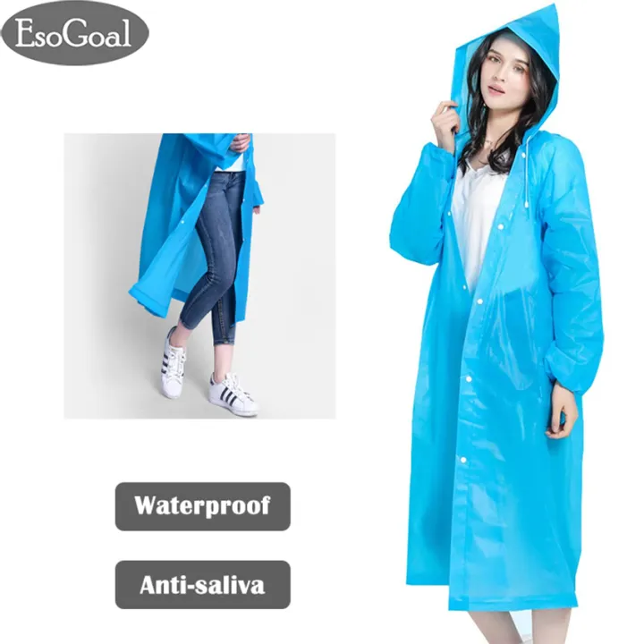 EsoGoal%20Transparent%20Raincoat%20P-oncho%20Rainwear%20EVA%20Rain%20Cape%20Waterproof%20Portable%20E-nvironmental%20Light%20Rain%20Coat%20with%20Hat%20Long%20Use%20Thick%20Unisex%20for%20Outdoor%20and%20Travel%20-%20Image%204
