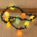 Easter decoration simulation rattan Easter egg string lights holiday party indoor box led lights Simple Fidelity design.