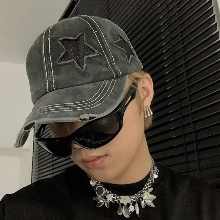 Retro%20Y2K%20Star%20Washed%20Denim%20Hole%20star%20Baseball%20cap%20Snapback%20Hats%20Autumn%20Summer%20fishing%20Hat%20Men%20Women%20Caps%20Casquette%20hats%20Gorras%20-%20Image%203
