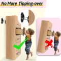 Metal Furniture Anti-falling Fixator New Anti Tip Wardrobes Shelf Furniture Anti-falling Device Anti-falling Buckle Adjustable Cabinet Fixer Protection Baby Child.