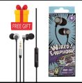 REMAX RM 512 High Performance Wired In Ear Earphone Stereo with Mic 3.5mm Jack With Free gift. 