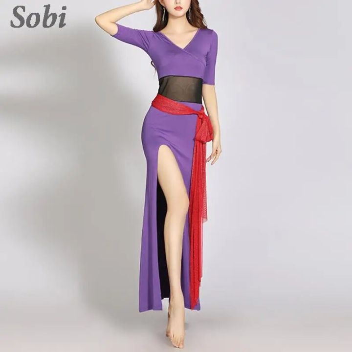 New%20Modal%20Belly%20Dance%20Practice%20Clothing%20One%20Pieces%20High%20Split%20Dress%20Women%20Lady%20Elegant%20Dancing%20Costume%20Belly%20Dance%20Wear%20-%20Image%204