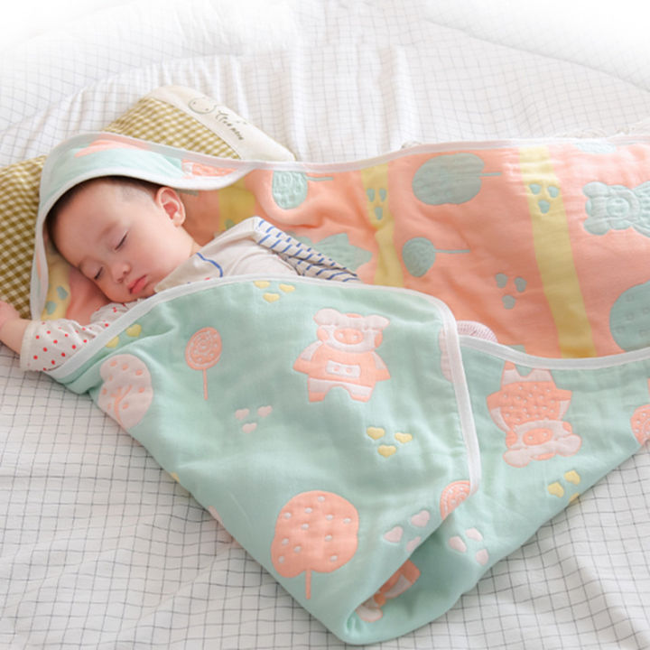 Newborn baby quilt delivery room wrap towel, newborn wrap spring and autumn cotton gauze, summer thin baby quilt