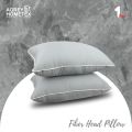 Fiber Head Pillow, Cotton Fabric, Ash (18"x26"), 1 Pcs.