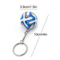 3D Sports Football Souvenirs PU Leather Keyring Men Soccer Fans Keychain Pendant. 