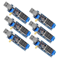 6Pcs USB Buck Boost Converter Set 3.5V-12V to 1.2V-24V DC-DC Step Up Power Supply Module Voltage Regulator Set. 