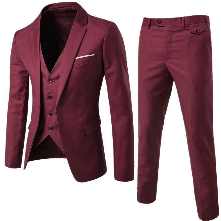Men's%20Brand%20Suits%20Blazer%203%20Pieces%20Red%20Elegant%20Slim%20Fit%20Button%20Dress%20Suit%20Vest%20Party%20Wedding%20Formal%20Business%20Casual%20Terno%20-%20Image%203