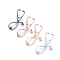 Fashion Trend Brooch Doctor Nurse's Stethoscope Brooch Medical Jewelry Pin. 