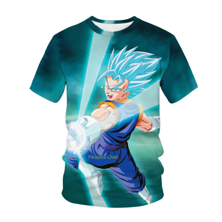 Anime Dragon Ball Son Goku 3D Print Kids T Shirt Summer Fashion Casual T-shirt Boy Girl Unisex Children's Clothing Tshirt Tops