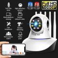 Five antenna V380 Pro Wireless CCTV Camera Wifi Connect to Phone 1080P IP Camera 360 Degree Portable Indoor Night Vision Baby Monitor CCTV Security Camera with voice. 