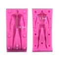 Doll Body Shaped Silicone Mold 3D Fondant Tool For Manikin Handmade DIY Chocolate Baking Decorating Clay Mould Supplies GYH.