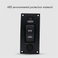 2X 12-24V Bilge Pump Switch Waterproof Alarm Ship Deck Cleaning Control Panel for Boat Bilge Pumps On/Off Switch Panel. 