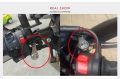 Black LED Motorcycle Switch ON+OFF Handlebar Mount Push Button 12V Work Light. 