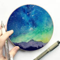 10PCS Natural Wood Pieces Slice Round Unfinished Wooden Discs for Crafts Centerpieces DIY Christmas Ornaments 5.9inch. 