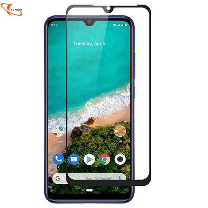 For Xiaomi Mi A3 Tempered  Glass Screen Protector Gorilla Transparent. 6D/9D/11D-Black