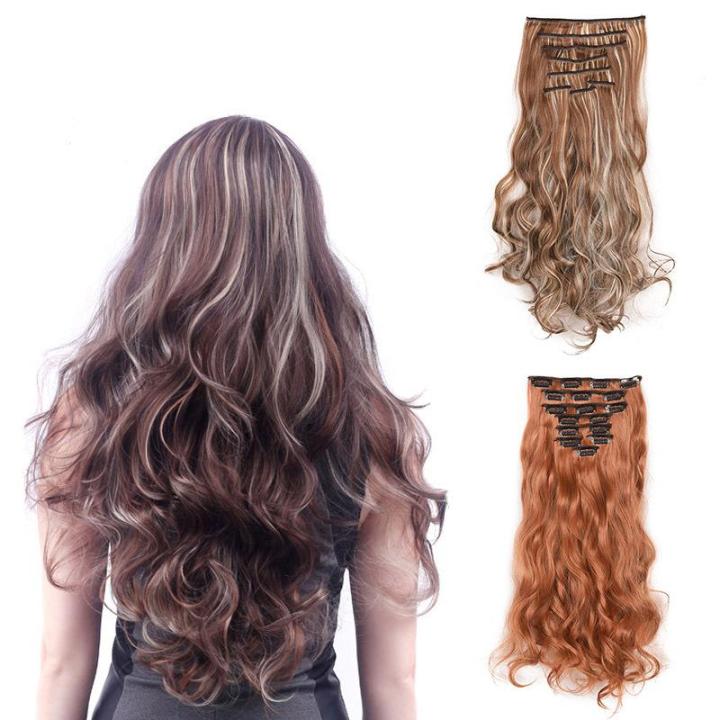 %E3%80%90DIV%20MALL%E3%80%91%EF%BC%88NEW%EF%BC%8917%20Clips%20in%20Hair%20Extension%20Wig%20Long%20Curly%20Natural%20Fluffy%20Wigs%208pcs/set%20Full%20Head%20Set%20-%20Image%204