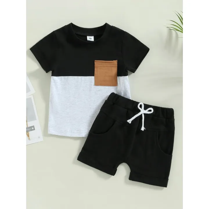 Baby%20Boy%20girl%20Summer%20Short%20Sleeve%20T-shirt%20Tee%20Shorts%202%20Pcs%20Outfits%20Set%20used%20children%20baby%20comfortable%20T-shirt%20and%20pant%20for%20boys%20girls%20-%20Image%204