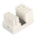 GPU 180 Degree Angle Power Adapter, 8 Pin GPU U Turn Power Adapter Female To Male for Desktop Graphics Card. 
