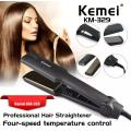 Kemei KM-329 Professional Electric Hair Straightener Ceramic Anti-Static New (Black) - Hair Straightener. 