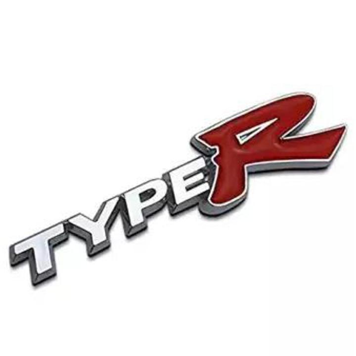 3D TYPE-R Grille Emblem Stickers- Silver | Daraz.com.bd