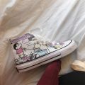 Women's UV Color-Changing Canvas Shoes Spring2022New Trendy Korean Style High-Top Net Red Plate Shoes Trendy Crayon Xiaoxin.