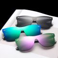 Luxury Over Size Glasses Women Anti-Reflective Mirror Sunglasses Square Plastic Eyeglasses Classic Women Men Sun Glasses Uv400. 