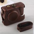 Full Body Camera PU Leather Case Bag with Strap for Canon G16. 