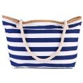2022 New Beach Tote Bag Fashion Women Canvas Summer Large Capacity Striped Shoulder Bag Tote Handbag Shopping Shoulder Bags. 