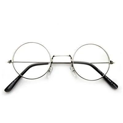 CLASSIC%20Metal%20Frame%20Clear%20Lens%20Round%20GlassesFor%20Women's%20-%20Image%204