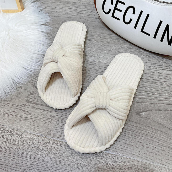 Slippers%20Women%20Memory%20Foam%20House%20Bedroom%20Corduroy%20-%20Image%202