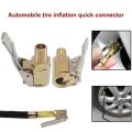 Car Wheel Tire Air Chuck Inflator Pump Valve Clip Clamp Connector Copper Air Pump Thread Nozzle Adapter Car Accessories.