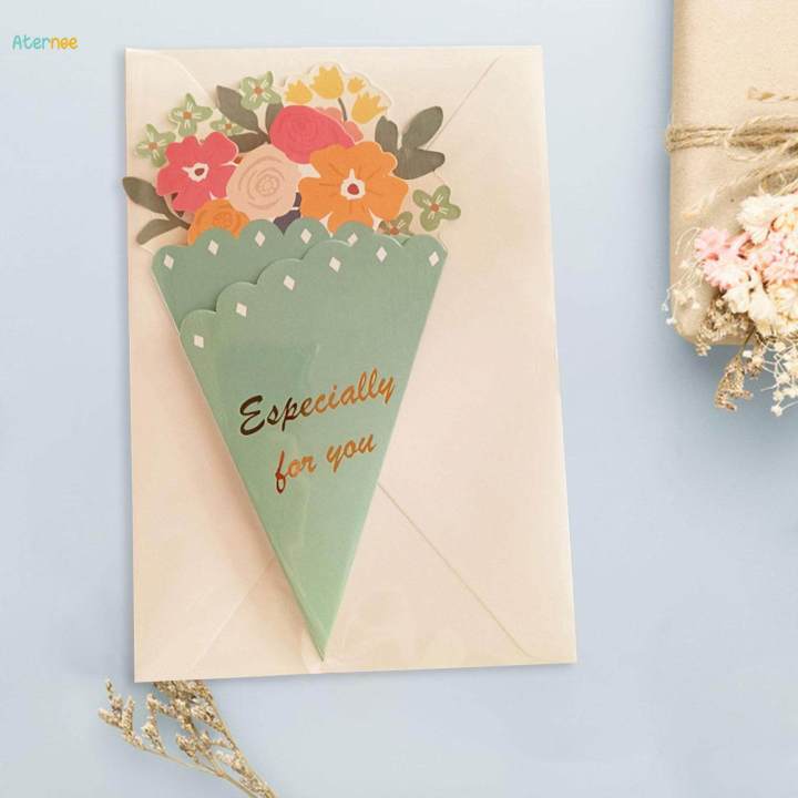 Bouquets Greeting Cards Thanksgiving Day Card for New Year Valentine's