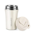 Double Drink Coffee Mug-Cup 400ml Portable Stainless Steel Travel Vacuum Insulated with straw Lid-(Original China). 