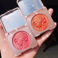 CDE Highlighter Blush Peach Pallete 2 ColorsFace Blush Mineral Pigment Palette Shining Blusher Facial Shadow Cosmestics Powder.