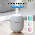 220ml Portable Mini Humidifier USB Power with LED Ambient Light Car Home Humidifier Aromatherapy Oil Diffuser with 5V USB Output. 