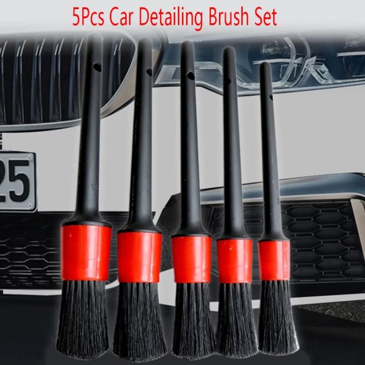 5pcs Detailing Car Cleaning Brush Set | Daraz.com.bd