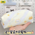 Cheese Kitten Pencil Bag Ins High-Looking Student Pen with Large-Capacity Stationery Bag Cosmetic Bag Storage Stationery Box. 