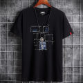 Kwai New Summer Short Backing Shirt Round Neck T-shirt Fashion Couple Half Sleeve Men's T.