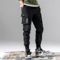 Cargo Pants Men Vintage Fashion Male hop  Black Greyckets Joggers Pants Man Safari Style Sweatpants Overalls 5XL. 