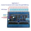 3X DC 12V 24V 16 Input 16 Output RS485 Remote Control Switch PLC IO Expansion Board Modbus RTU Module, Only Board. 