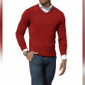 IP FASHION Premium V-Neck Sweater Red.