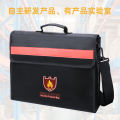 Fireproof cross-border special waterproof, safety protection, fireproof briefcase, large capacity, storage and sorting fireproof document bag. 