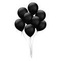 Monty Balloon 10 piece - Black. 