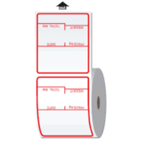 Scale Count Sticker 2 Rolls Weight Scale Label Sticker 62mm x 38mm (570 pcs sticker per ...