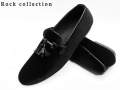 Men's black Loafer Slip On Shoes for Formal Dress Casual Leather Shoes. 