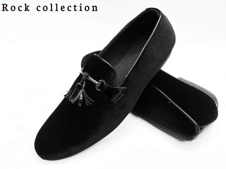 Men's black Loafer Slip On Shoes for Formal Dress Casual Leather Shoes