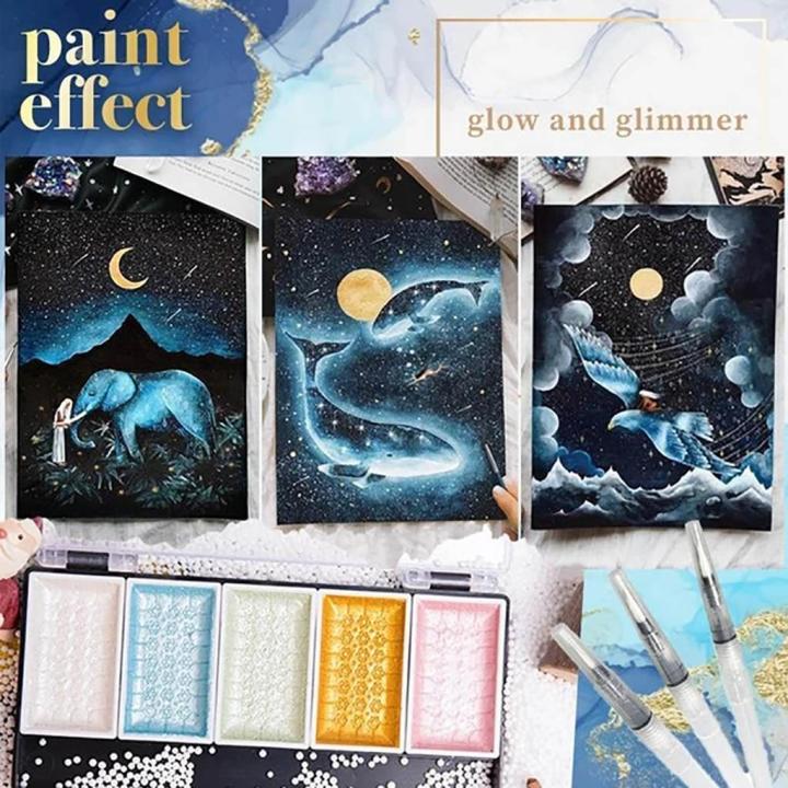 Superior%20Water%20color%20cake%20Paint%20set%20-%208%20Metallic%20,%20pearl%20With%20Brush%20set%20-%20Image%203