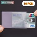 5/10Pcs Transparent PVC Card Holder Waterproof ID Card Case Anti-demagnetization Frosted Bank and Bus Card Case Atm Card Holder Prevent From Damage Scratch.